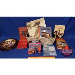 Roy Rogers & Dale Evans Collector Combo: Basket, 5 Books, Collector Plate, S&P, Note Pads, 2006 Cale