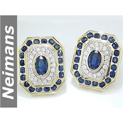 USGL Certified 1.00 ct White Sapphire Stud Earrings 14k