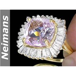 Certified Fine 2.00ct Orange Sapphire & VS Diamond Ring