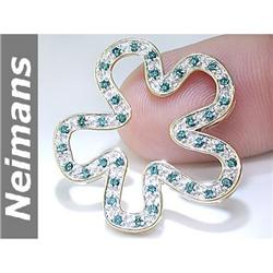 Gem Certified .75 ct Aquamarine & Diamond Ring 14k Gold