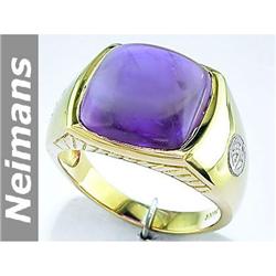 Gem 1.25 ct Amethyst Solitaire Pendant 14k Gold