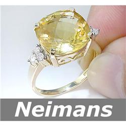 Certified .50 ct Mined Red Spinel & Diamond Ring 14kt