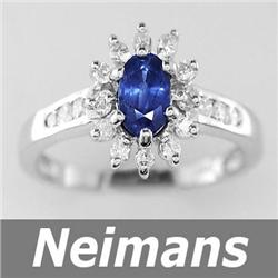 Vintage Certified 1.50 ct Green Sapphire Ring 14kt Gold