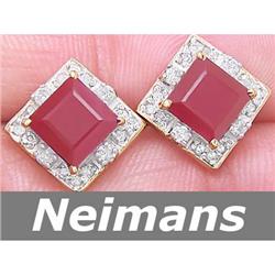 Certified 1.75 ct Pink Sapphire & Diamond Ring 14k Gold