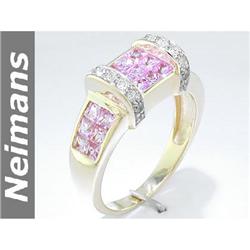 USGL Certified 5.25 ct Amethyst & Diamond Pendant 14kt