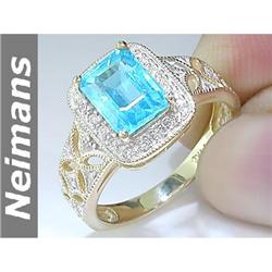 Antique Certified 4.75 ct Emerald & Diamond Ring 14kt