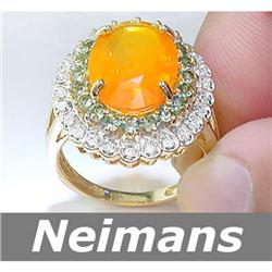 .75 ct Black & White Diamond Cross Pendant 14kt