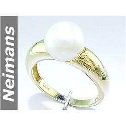 Vintage Certified 9.75 ct Citrine & Diamond Ring 14kt