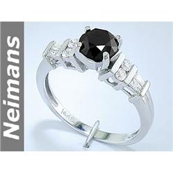 Vintage Certified 1.25 ct Sapphire & Diamond Ring 14kt