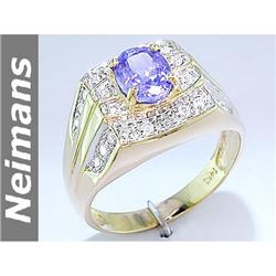 USGL Certified .75 ct Sapphire & Diamond Earrings 14kt