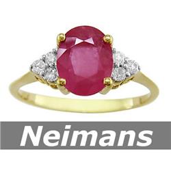 Antique Certified 21.25 ct Green Amethyst Ring 14k Gold