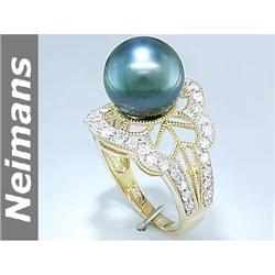 Certified 2.50 ct Aquamarine & Diamond Ring 14kt Gold