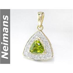 Mined Gem .75 ct Citrine Pendant 14kt Gold USGL