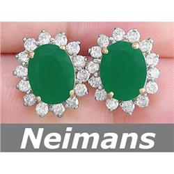 Certified 6.00 ct Emerald & VS Diamond Pendant 14K Gold