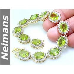 Certified 1.75 ct Green Tourmaline & Diamond Ring 14kt