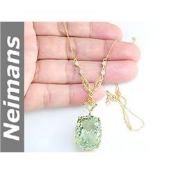 .75 ct Citrine & Diamond Earrings 14k Gold USGL