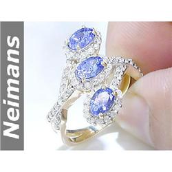 Vintage 1.75 ct USGL Certified Sapphire Ring 14kt Gold