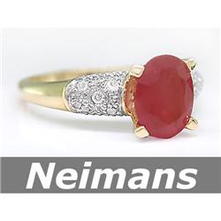 Gem Quality 7.75 ct Citrine & VS Diamond Ring 14kt USGL