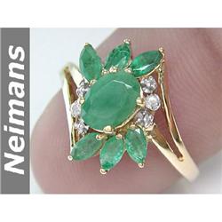 Victorian 4.00 ct Yellow Sapphire & VS Diamond Ring 14k