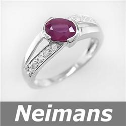 1.50 ct USGL Certified Ruby Pendant 14kt Gold