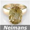 Image 1 : Certified .75 ct Orange Sapphire & VS Diamond Ring 14kt