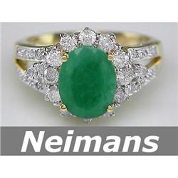 Vintage 4.00 ct Emerald, Ruby, Sapphire & Diamond Ring