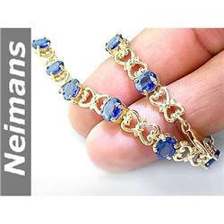 Stunning 5.00 ct Sapphire & VS Diamond Ring 14kt Gold