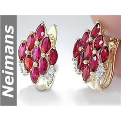 Certified 2.25 ct Black Diamond Stud Earrings 14kt Gold