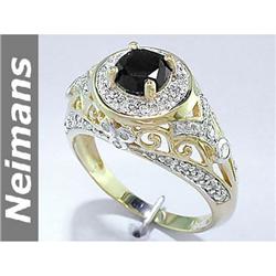 Gem Certified 1.50 ct Ruby & VS Diamond Ring 14K Gold