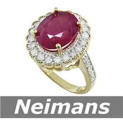 Vintage 1.00 ct Emerald & Diamond Ring 14kt Gold USGL