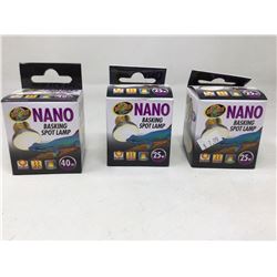 Zoo Med Nano Basking Spot Lamps (3 x 25w)