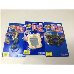 Lot of Betta Bling Decor (3x)