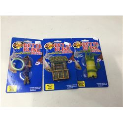 Lot of Betta Bling Decor (3x)