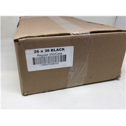 26 x 36 Regular Black Garbage Bags (250ct)