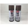 Image 1 : Krylon Dual Paint & Primer Spray Paint (2x)- Brown Hammered
