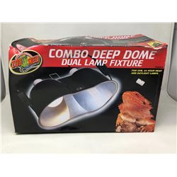 Zoo Med Combo Deep Dome Dual Lamp Fixture