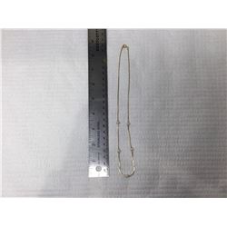 Gold Plated Necklace 8.5in