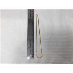 Gold Plated Necklace 8.5in