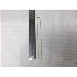 Gold Plated Necklace 8.5in