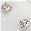 Image 4 : 14K White Gold Diamond(0.66ct) Clarity(Si-1 To Si-2), H-I Colour Earrings (~weight 0.65g), Made in C
