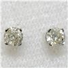 Image 1 : 14K White Gold Diamond(0.3ct) Clarity I-2 To I-3, Colour L-M Earrings (~weight 0.44g), Made in Canad