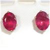 Image 1 : 10K Yellow Gold Ruby(2.29ct) Earrings, Suggested Retail Value $300 (Estimated Selling Price from $45