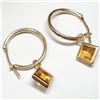 Image 3 : 10K Yellow Gold Citrine(1.16ct) Earrings, Made in Canada, Suggested Retail Value $200 (Estimated Sel