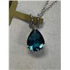 Image 1 : 10K White Gold Blue Zircon (1.12ct) Gemstone - Appraised Value $,1600.00 CDN
