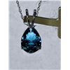 Image 3 : 10K White Gold Blue Zircon (1.12ct) Gemstone - Appraised Value $,1600.00 CDN