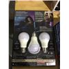 Image 2 : Globe Wi-Fi A19 Color Changing Tunable LED Bulbs in White 3-Pack