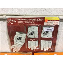 Callaway Right-Handed Golf Gloves 3-Pack - Small