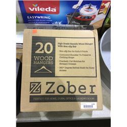 Zober High Grade Smooth Wood Hangers