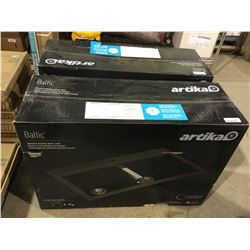 Artika Baltic Granite Double Bowl Sink (22" L x 33" W x 9.5" H)