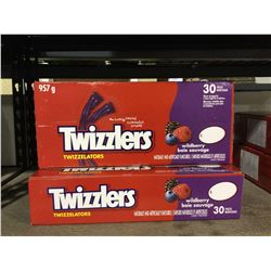 Twizzlers Wildberry Twizzelators Licorice Candy (957g) Lot of 2